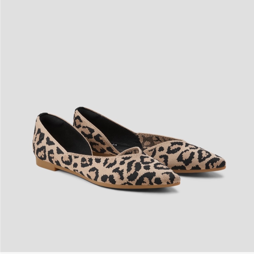 Vivaia Melia pointed toe flats, dark Leopard 37